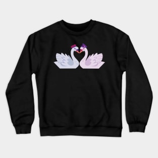 Swans in hats Crewneck Sweatshirt